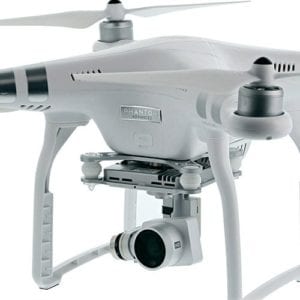 3044noc 3D Hemispherical eCommerce Product Photography Example of DJI Phantom 3 Advanced drone quadcopter with propellers white product photography