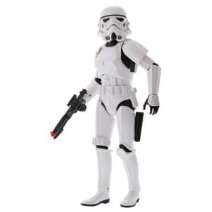 3044noc eCommerce Product Photography Video Example of Star Wars Storm Trooper white with action fire arm gun posed