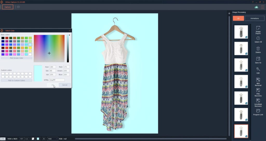 3044noc product photography software lets users easily remove or replace an image Background